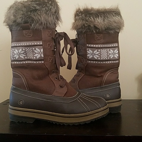 Northside Shoes - Rubber and faux fur snow boots